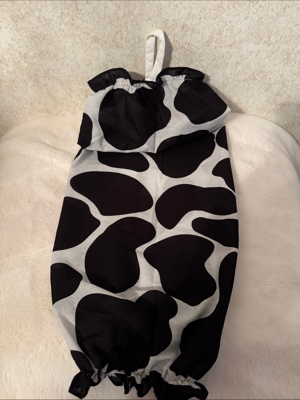 Black & White Plastic Bag Holder NWOT